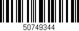 Código de barras (EAN, GTIN, SKU, ISBN): '50749344'