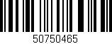 Código de barras (EAN, GTIN, SKU, ISBN): '50750465'