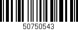 Código de barras (EAN, GTIN, SKU, ISBN): '50750543'