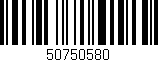 Código de barras (EAN, GTIN, SKU, ISBN): '50750580'