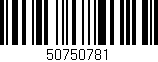 Código de barras (EAN, GTIN, SKU, ISBN): '50750781'