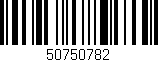 Código de barras (EAN, GTIN, SKU, ISBN): '50750782'