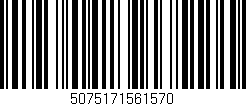 Código de barras (EAN, GTIN, SKU, ISBN): '5075171561570'