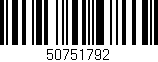 Código de barras (EAN, GTIN, SKU, ISBN): '50751792'