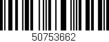 Código de barras (EAN, GTIN, SKU, ISBN): '50753662'