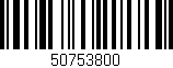 Código de barras (EAN, GTIN, SKU, ISBN): '50753800'
