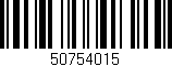 Código de barras (EAN, GTIN, SKU, ISBN): '50754015'