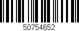 Código de barras (EAN, GTIN, SKU, ISBN): '50754652'