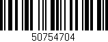 Código de barras (EAN, GTIN, SKU, ISBN): '50754704'