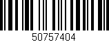 Código de barras (EAN, GTIN, SKU, ISBN): '50757404'