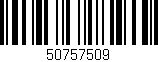 Código de barras (EAN, GTIN, SKU, ISBN): '50757509'