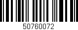 Código de barras (EAN, GTIN, SKU, ISBN): '50760072'