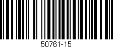Código de barras (EAN, GTIN, SKU, ISBN): '50761-15'