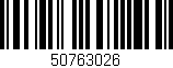 Código de barras (EAN, GTIN, SKU, ISBN): '50763026'