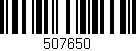 Código de barras (EAN, GTIN, SKU, ISBN): '507650'