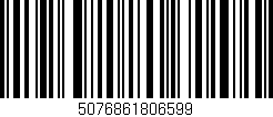 Código de barras (EAN, GTIN, SKU, ISBN): '5076861806599'