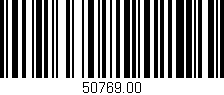 Código de barras (EAN, GTIN, SKU, ISBN): '50769.00'