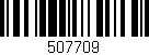 Código de barras (EAN, GTIN, SKU, ISBN): '507709'