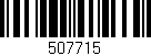 Código de barras (EAN, GTIN, SKU, ISBN): '507715'
