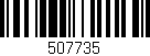 Código de barras (EAN, GTIN, SKU, ISBN): '507735'