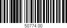 Código de barras (EAN, GTIN, SKU, ISBN): '50774.00'