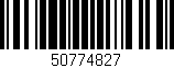 Código de barras (EAN, GTIN, SKU, ISBN): '50774827'