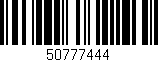 Código de barras (EAN, GTIN, SKU, ISBN): '50777444'