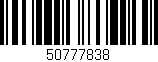 Código de barras (EAN, GTIN, SKU, ISBN): '50777838'