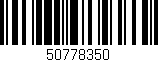 Código de barras (EAN, GTIN, SKU, ISBN): '50778350'