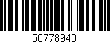 Código de barras (EAN, GTIN, SKU, ISBN): '50778940'