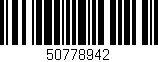 Código de barras (EAN, GTIN, SKU, ISBN): '50778942'