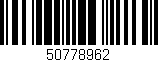 Código de barras (EAN, GTIN, SKU, ISBN): '50778962'