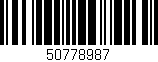 Código de barras (EAN, GTIN, SKU, ISBN): '50778987'