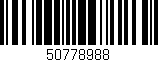 Código de barras (EAN, GTIN, SKU, ISBN): '50778988'