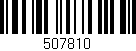 Código de barras (EAN, GTIN, SKU, ISBN): '507810'