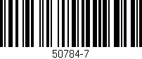Código de barras (EAN, GTIN, SKU, ISBN): '50784-7'
