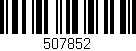 Código de barras (EAN, GTIN, SKU, ISBN): '507852'