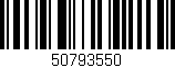 Código de barras (EAN, GTIN, SKU, ISBN): '50793550'