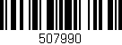 Código de barras (EAN, GTIN, SKU, ISBN): '507990'