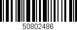 Código de barras (EAN, GTIN, SKU, ISBN): '50802486'