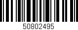 Código de barras (EAN, GTIN, SKU, ISBN): '50802495'