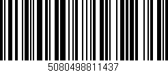 Código de barras (EAN, GTIN, SKU, ISBN): '5080498811437'