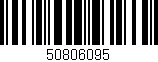 Código de barras (EAN, GTIN, SKU, ISBN): '50806095'
