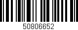 Código de barras (EAN, GTIN, SKU, ISBN): '50806652'