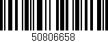 Código de barras (EAN, GTIN, SKU, ISBN): '50806658'