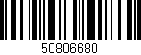 Código de barras (EAN, GTIN, SKU, ISBN): '50806680'