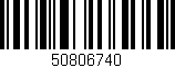 Código de barras (EAN, GTIN, SKU, ISBN): '50806740'