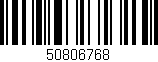 Código de barras (EAN, GTIN, SKU, ISBN): '50806768'