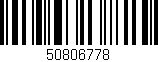 Código de barras (EAN, GTIN, SKU, ISBN): '50806778'