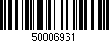 Código de barras (EAN, GTIN, SKU, ISBN): '50806961'